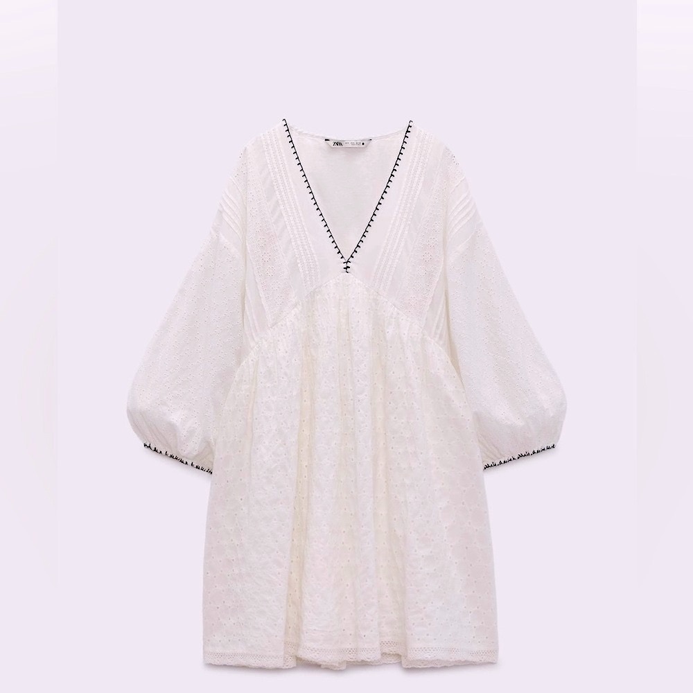 Zara Melissa dress, short, Oyster White, XS